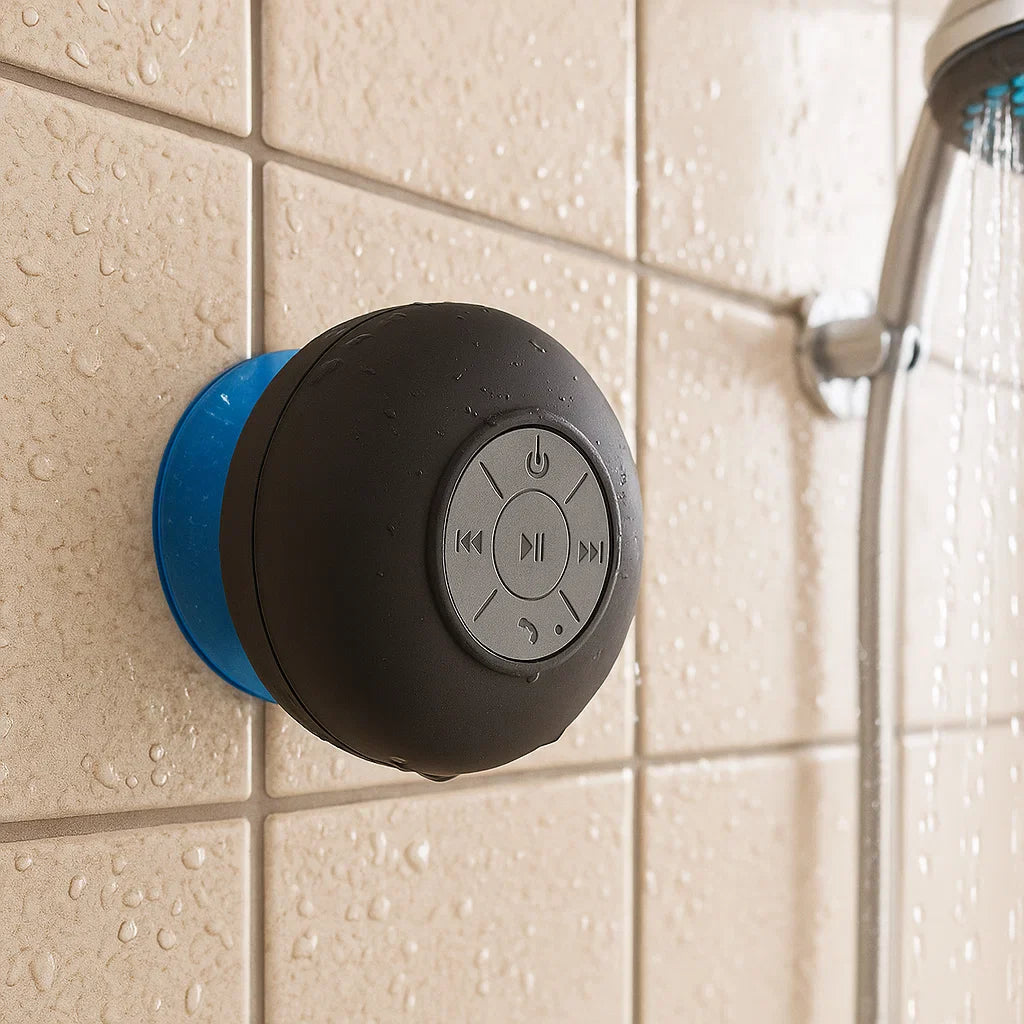 AquaWave | Compact Waterproof Bluetooth Shower Speaker with Powerful Bass 3