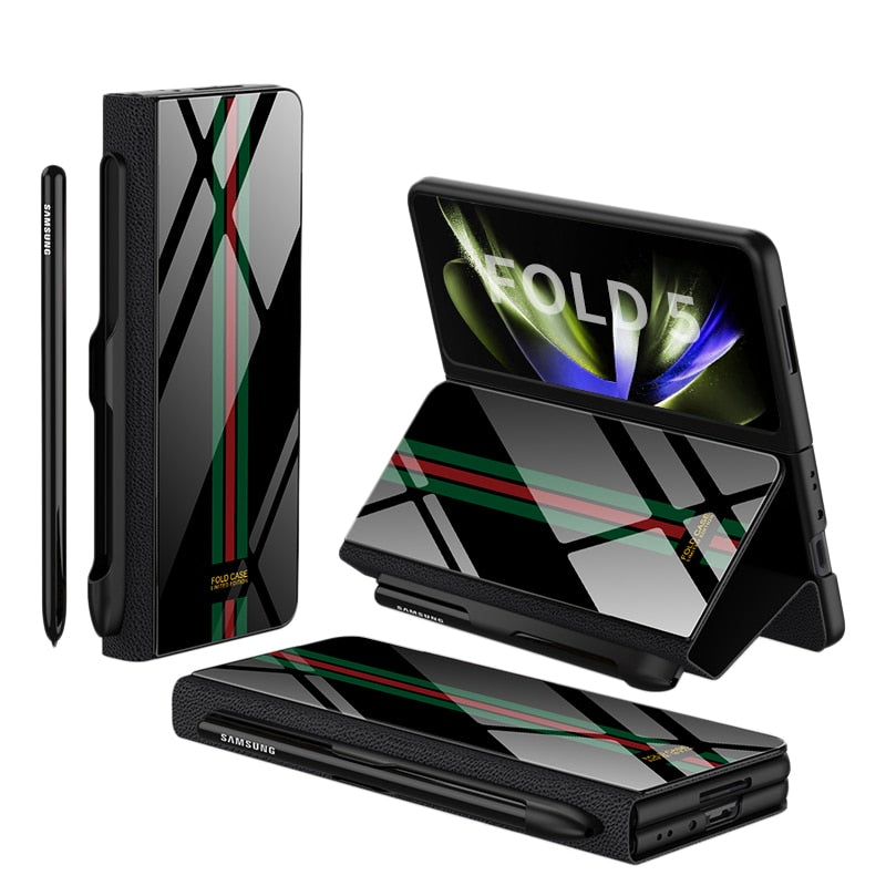 ArmorGuard | Durable Shockproof Leather Case for Samsung Galaxy Z Fold 5/4 15