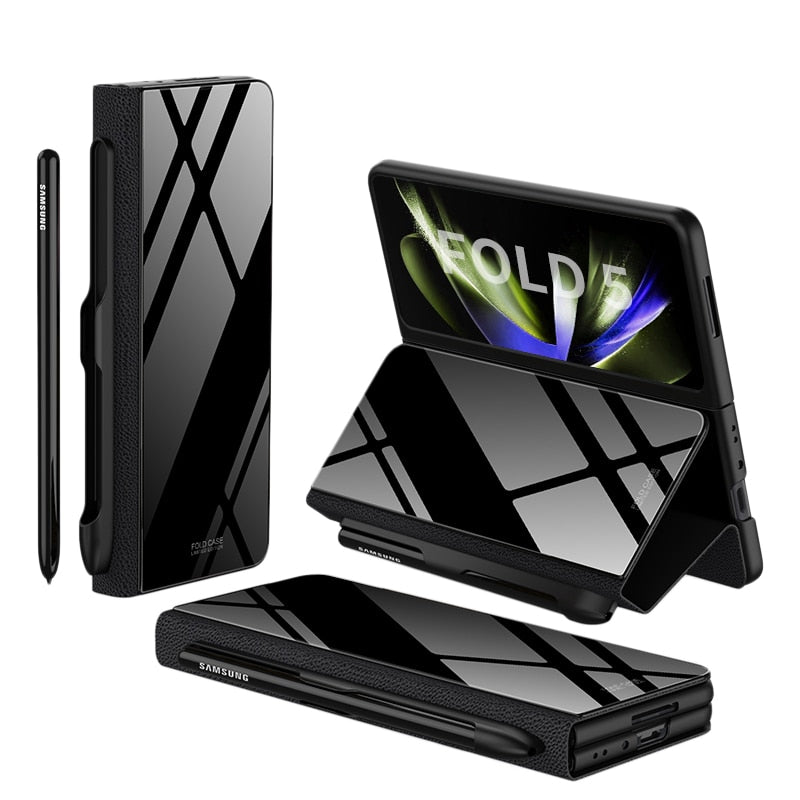 ArmorGuard | Durable Shockproof Leather Case for Samsung Galaxy Z Fold 5/4 17