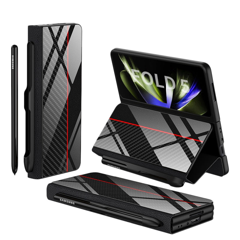 ArmorGuard | Durable Shockproof Leather Case for Samsung Galaxy Z Fold 5/4 19