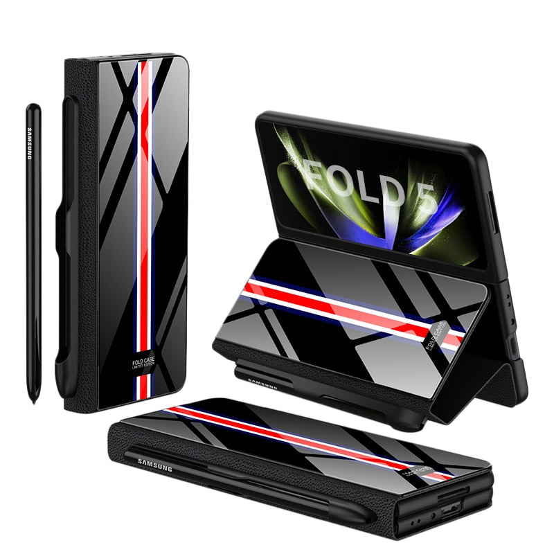 ArmorGuard | Durable Shockproof Leather Case for Samsung Galaxy Z Fold 5/4 22