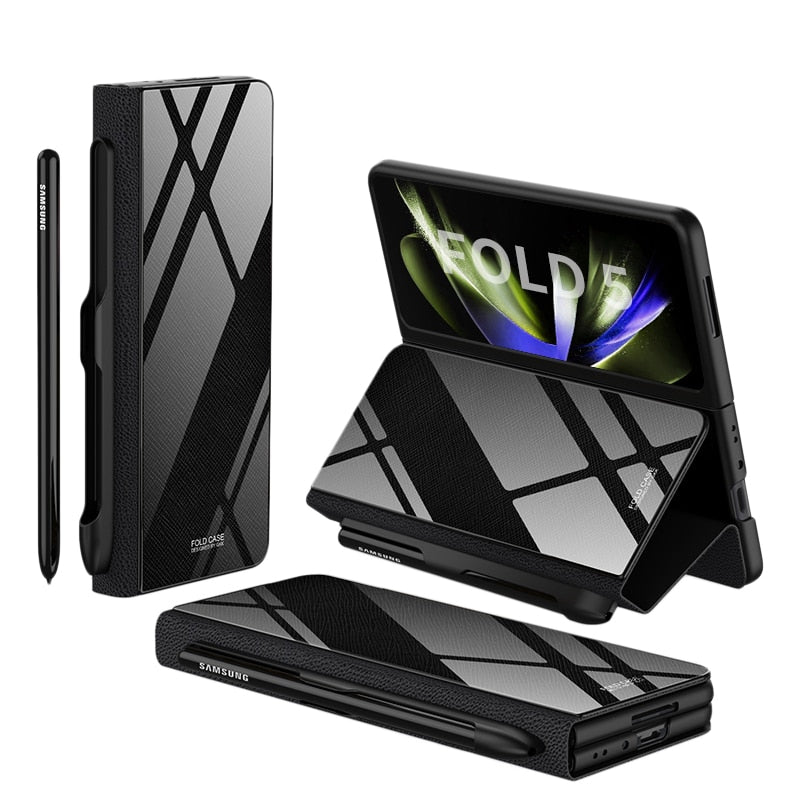 ArmorGuard | Durable Shockproof Leather Case for Samsung Galaxy Z Fold 5/4 4