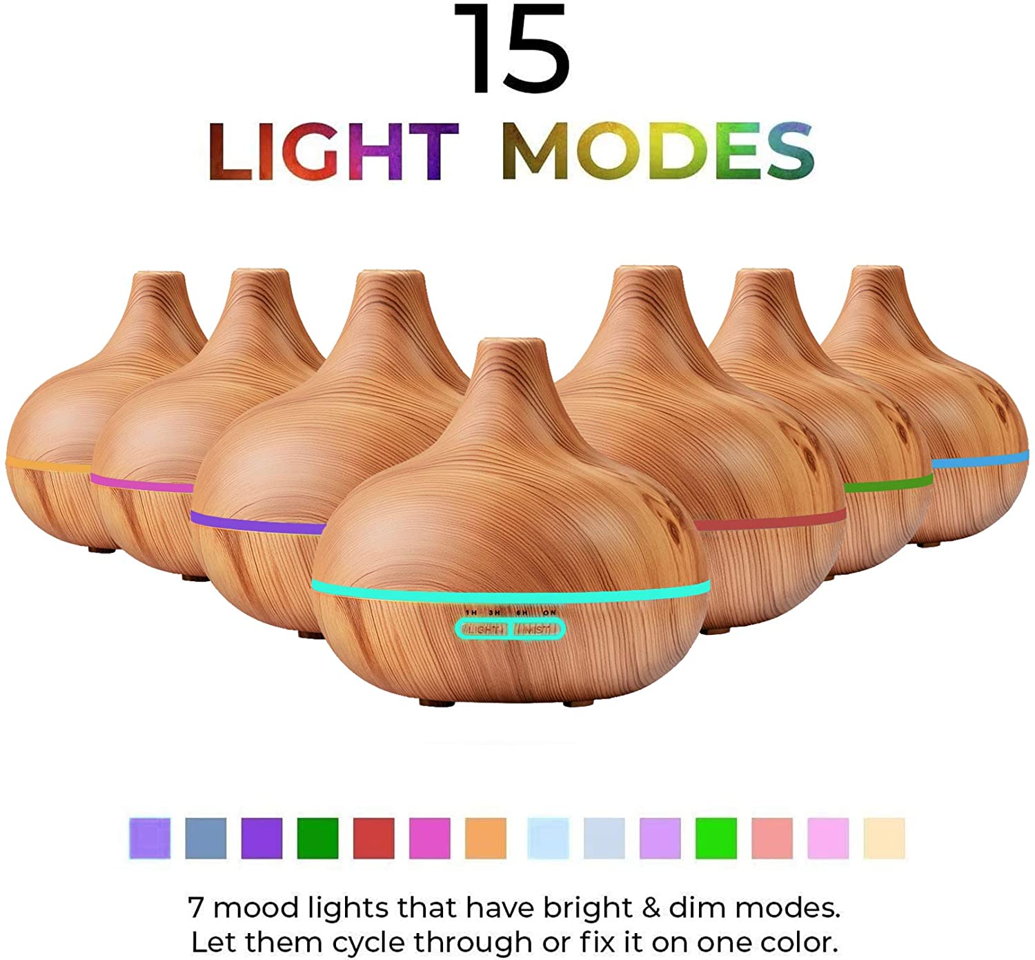 AromaWave | Elegant Ultrasonic Essential Oil Diffuser with 10 Oils 1