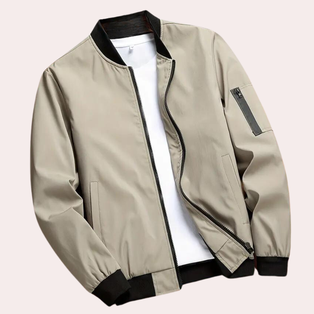 Artan | Men’s Autumn Bomber Jacket with Clean Minimalist Finish 2