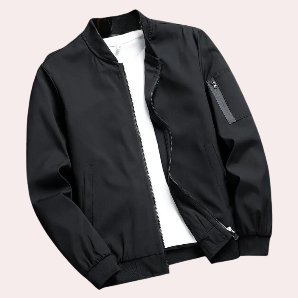 Artan | Men’s Autumn Bomber Jacket with Clean Minimalist Finish 4