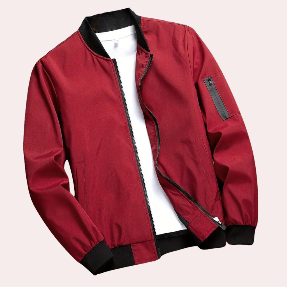 Artan | Men’s Autumn Bomber Jacket with Clean Minimalist Finish 8