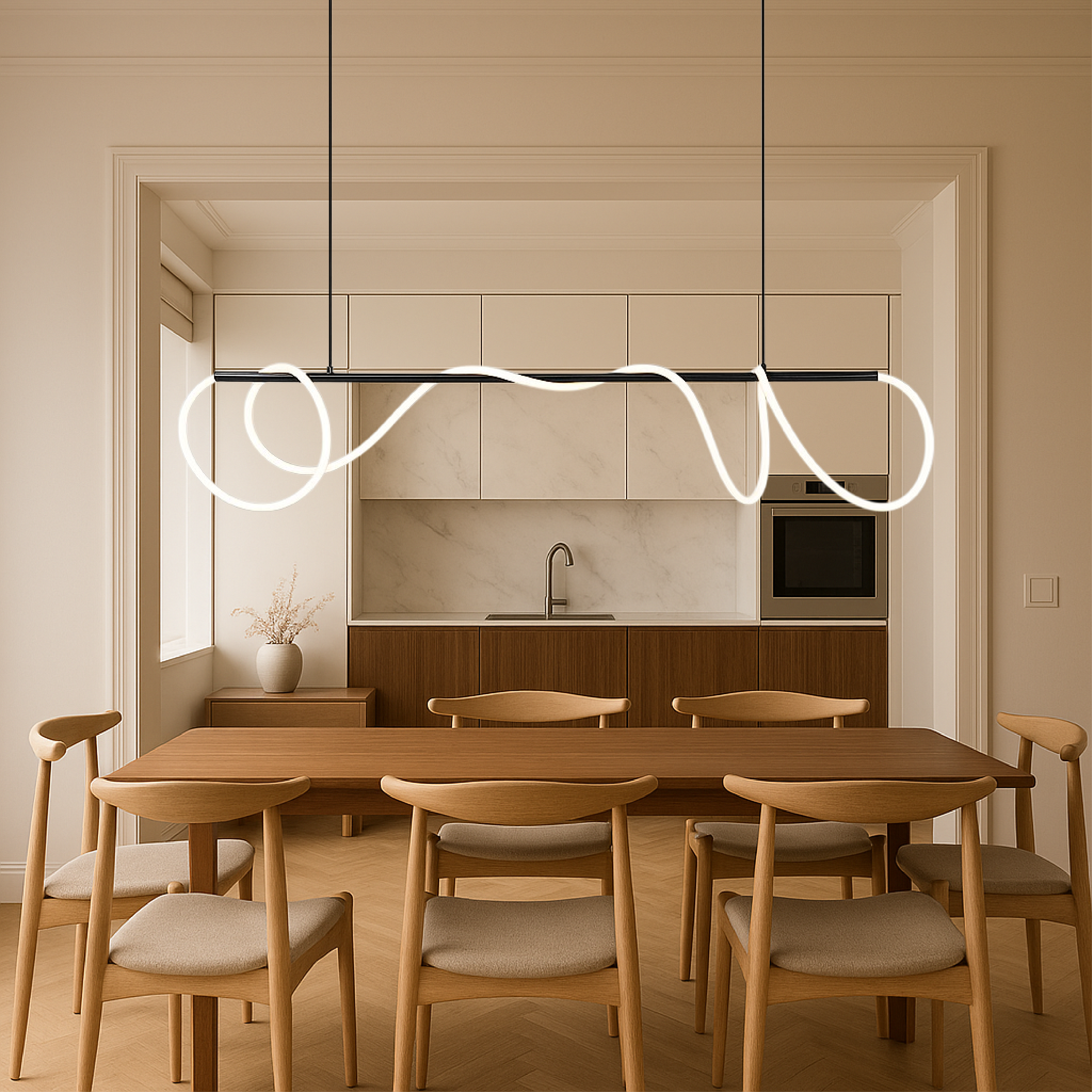 Arvra | Linear Kitchen Table Pendant Lamp 0