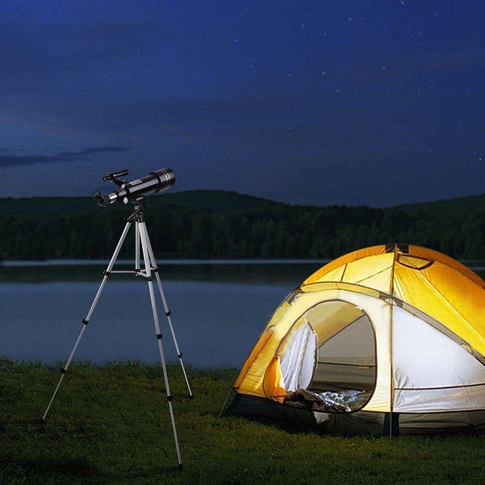 Astronomical Refractor Telescope 400/70mm 66x Magnification Refractive Eyepieces Tripod Beginners 3