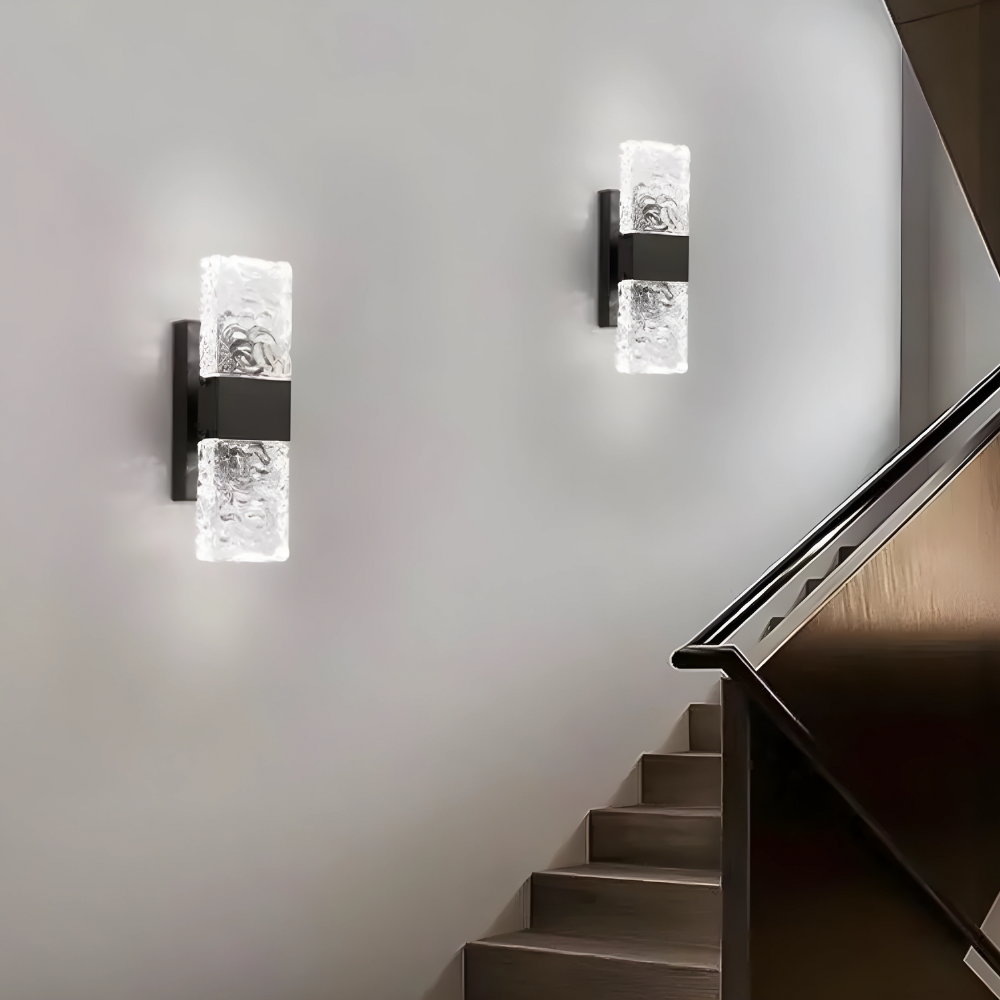 AuraLuxe – Crystal LED Wall Lamp 0
