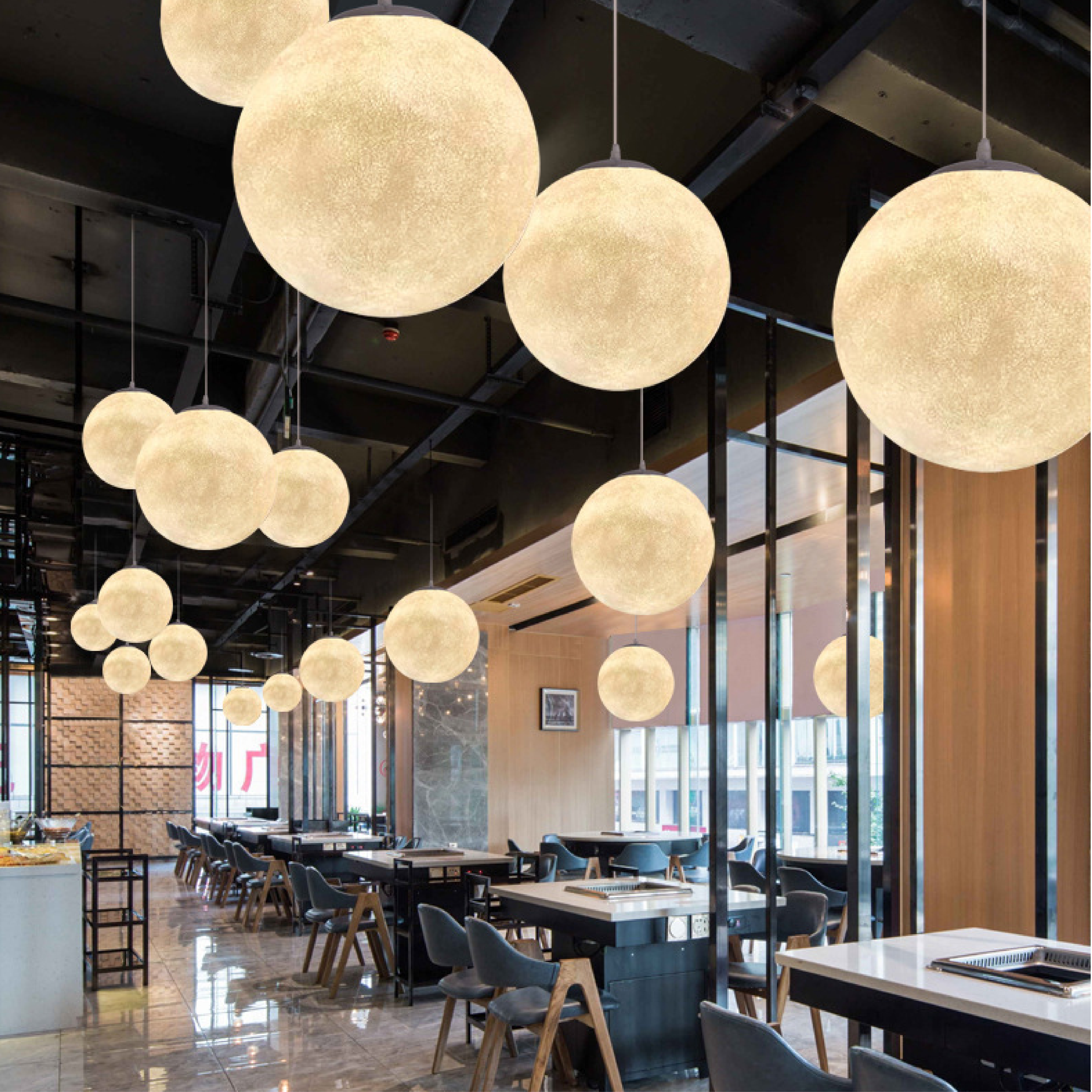 Auralis | Nostalgic Moon Pattern Hanging Lamp 1