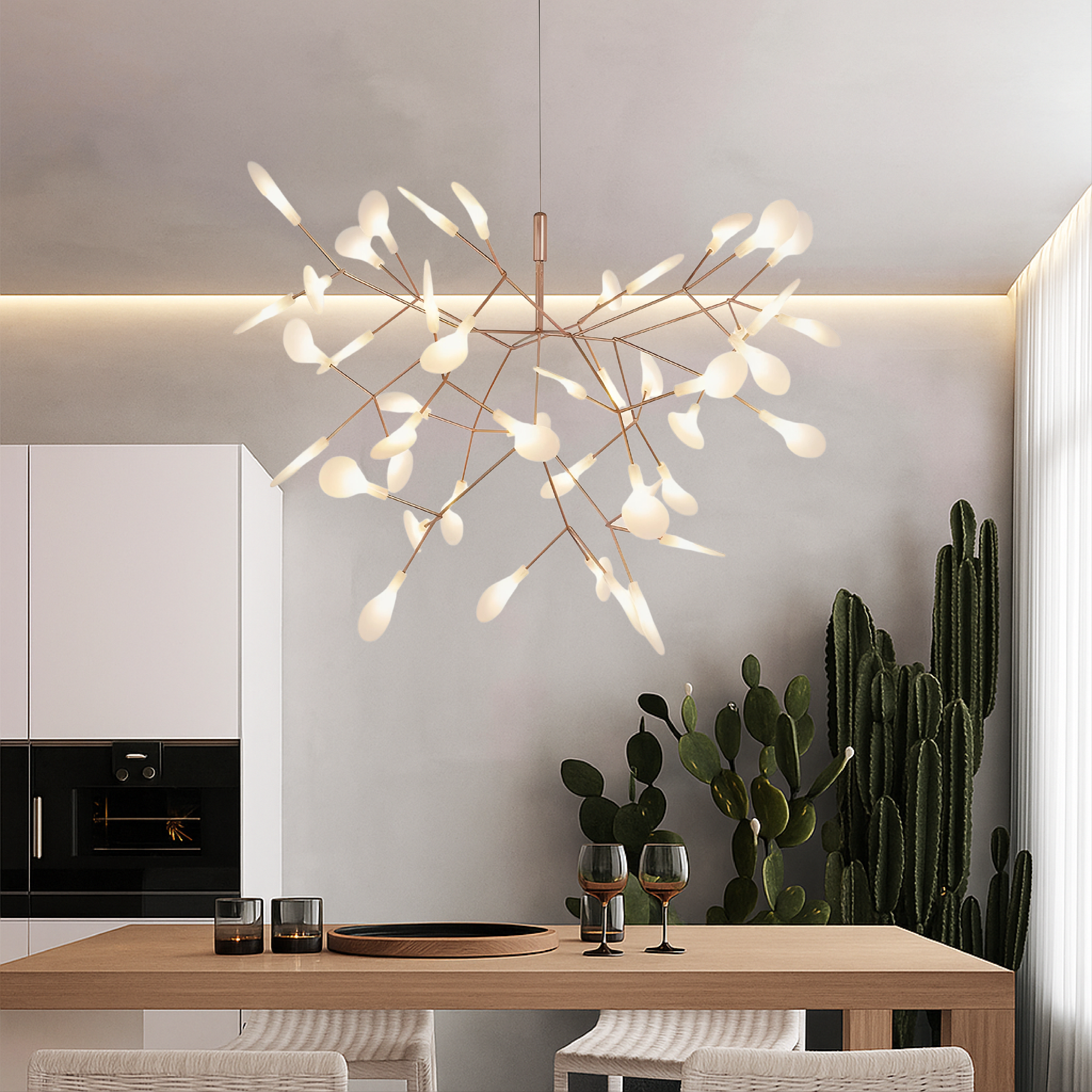Auralyx | Firefly Pendant Lamp Rose Gold 3