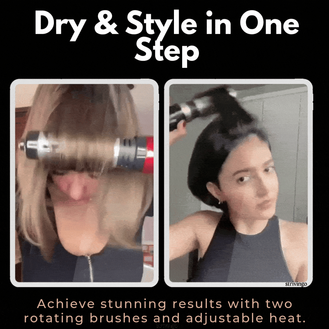 AureaGlow | Innovative Rotating 2-in-1 Hair Dryer and Styler 1