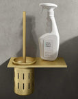 AureaGold | Elegant Space-Saving Wall-Mounted Toilet Brush Set 2
