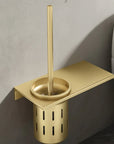 AureaGold | Elegant Space-Saving Wall-Mounted Toilet Brush Set 4