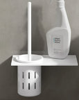 AureaGold | Elegant Space-Saving Wall-Mounted Toilet Brush Set 6