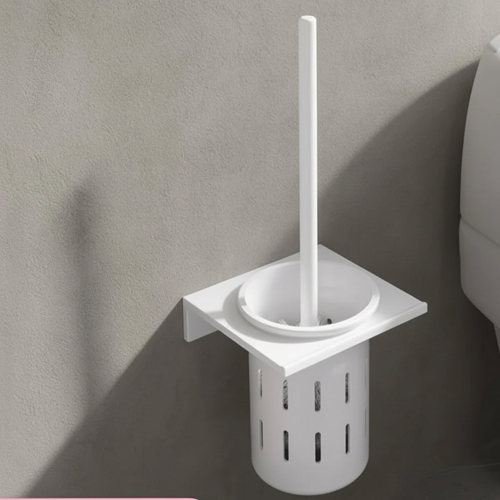 AureaGold | Elegant Space-Saving Wall-Mounted Toilet Brush Set 7