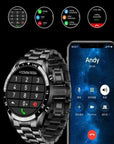 AureaSteel | Sleek Modern 4G Smart Watch Health Tracker with AMOLED Display 4