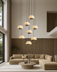 AureaStone | Refined Natural Marble Staircase Chandelier 1