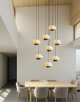 AureaStone | Refined Natural Marble Staircase Chandelier 3