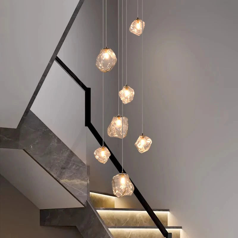 Aurifera | Scandinavian Villa Staircase Chandelier for Sophisticated Interior 0