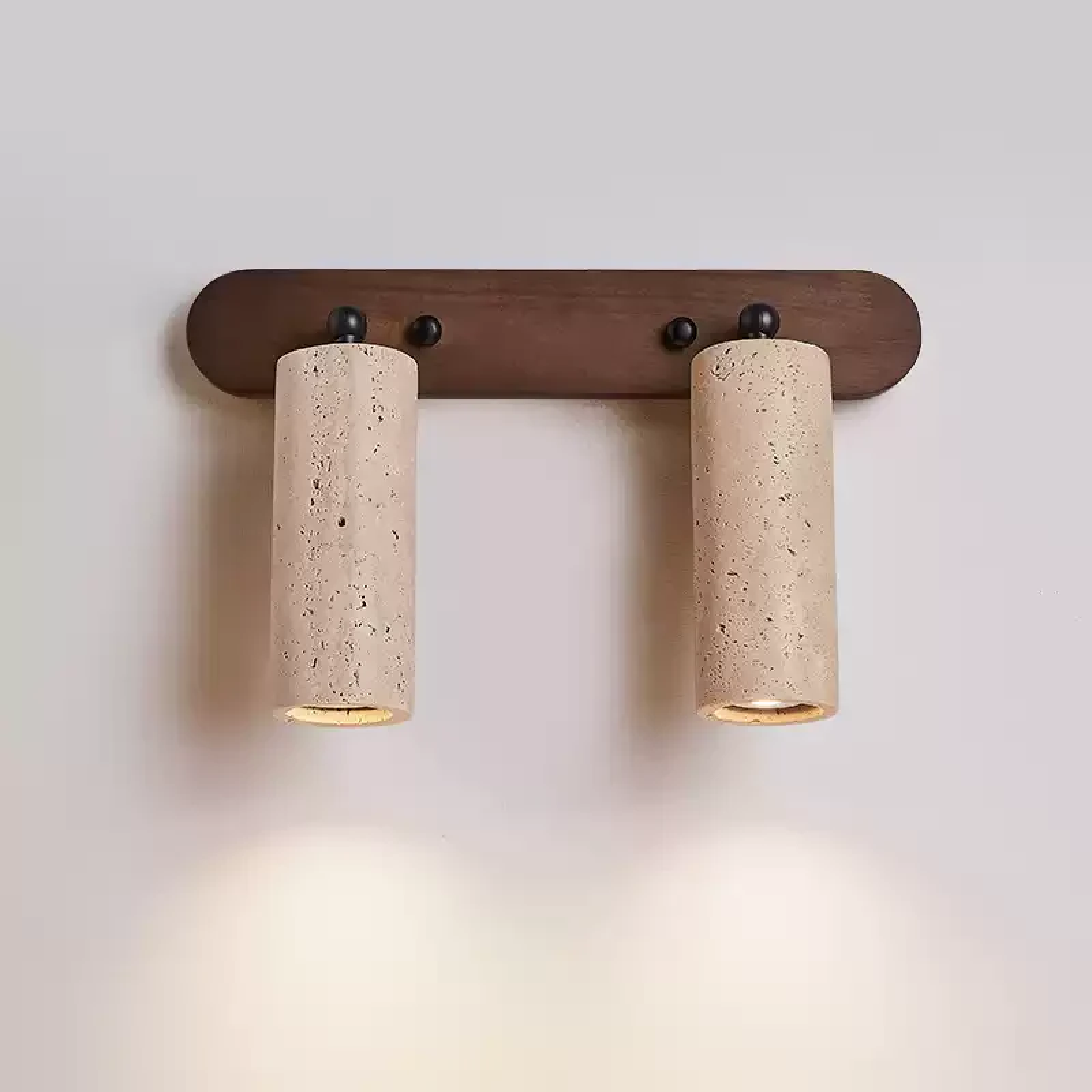 Aurivon | Minimalist Travertine Swivel Wall Lamp for Retro Elegance 0