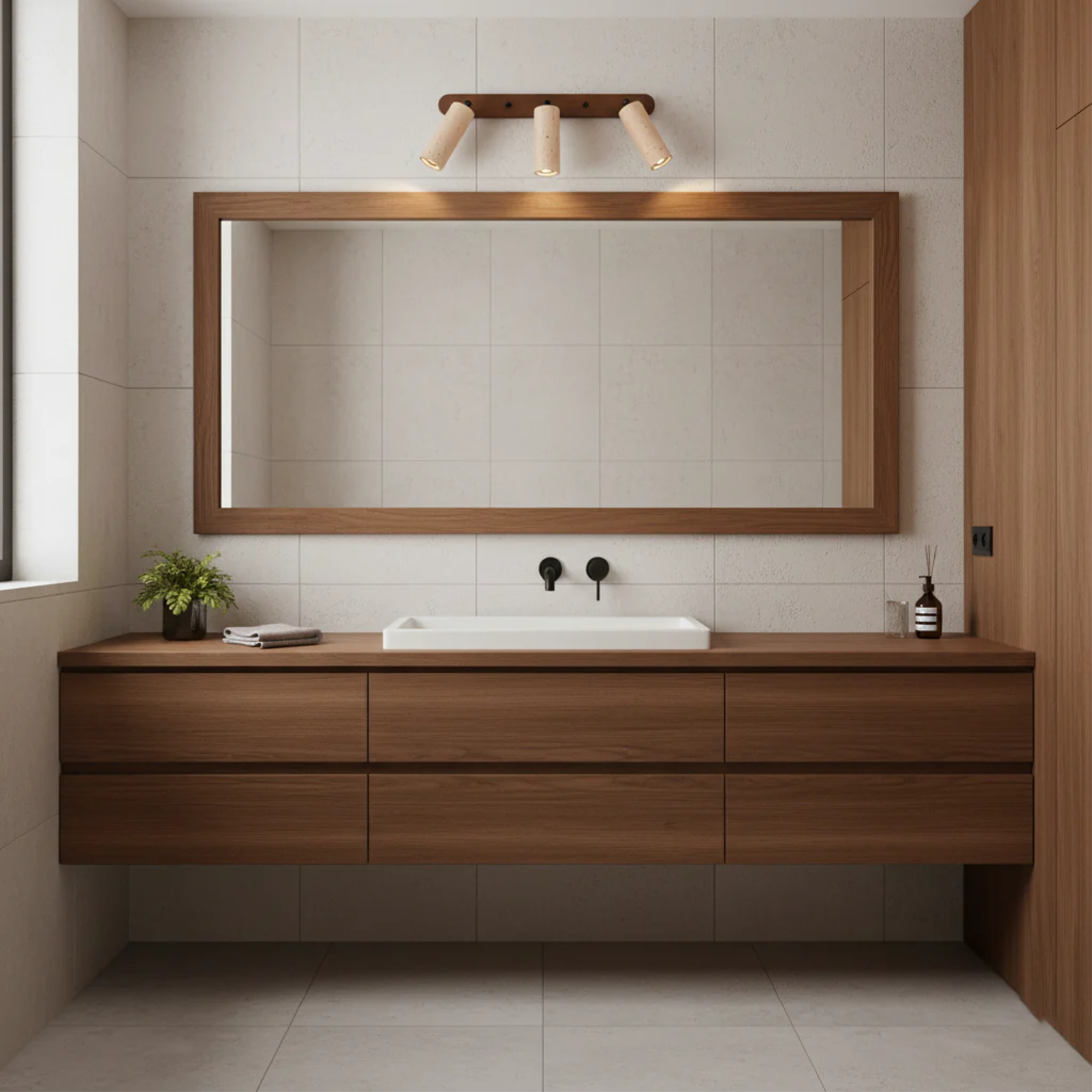 Aurivon | Minimalist Travertine Swivel Wall Lamp for Retro Elegance 3