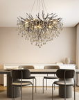 Auronix | Luxurious Black Raindrop Chandelier for Modern Elegance 3