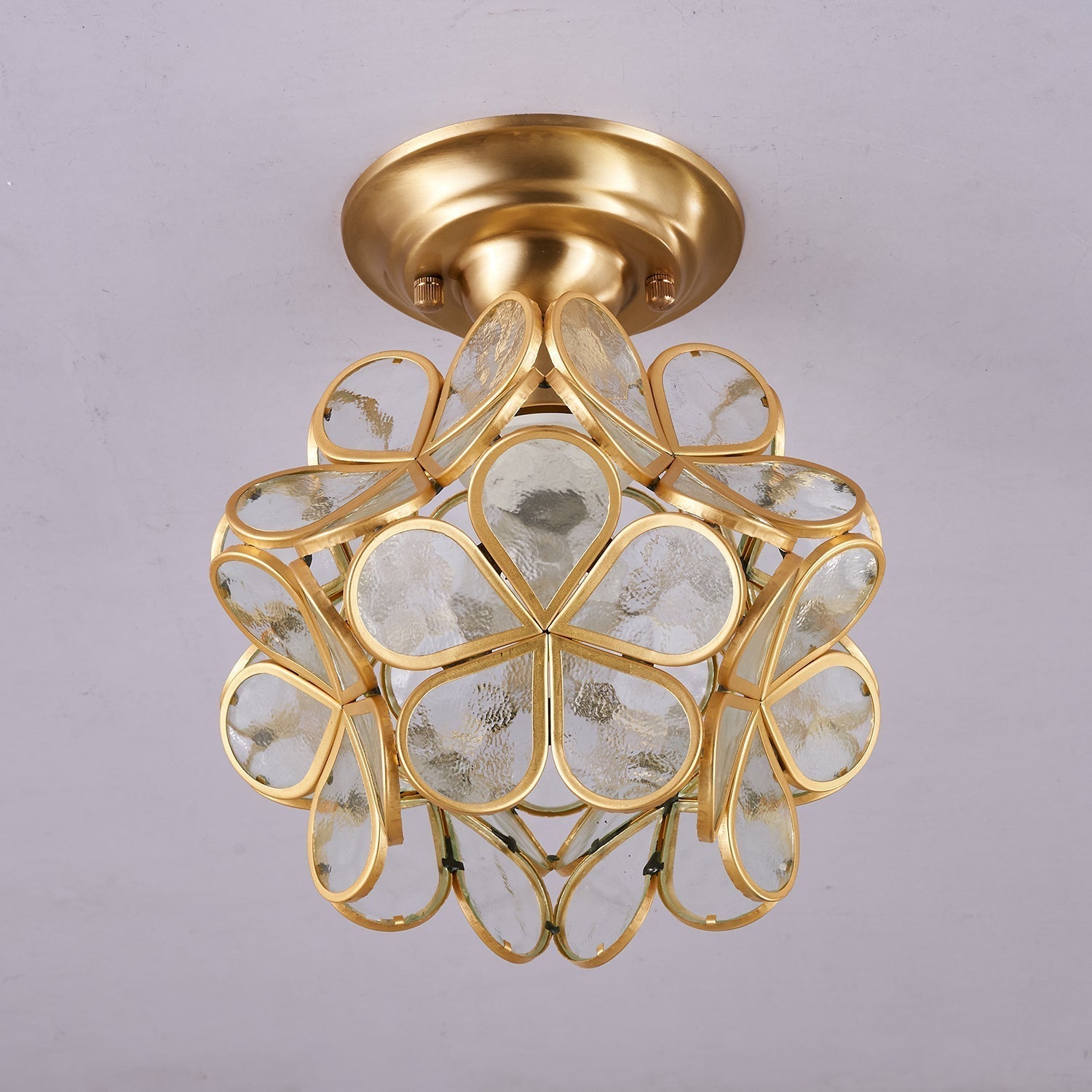 AuroraGlow | Elegant Stylish Gold Accent Ceiling Lamp 0