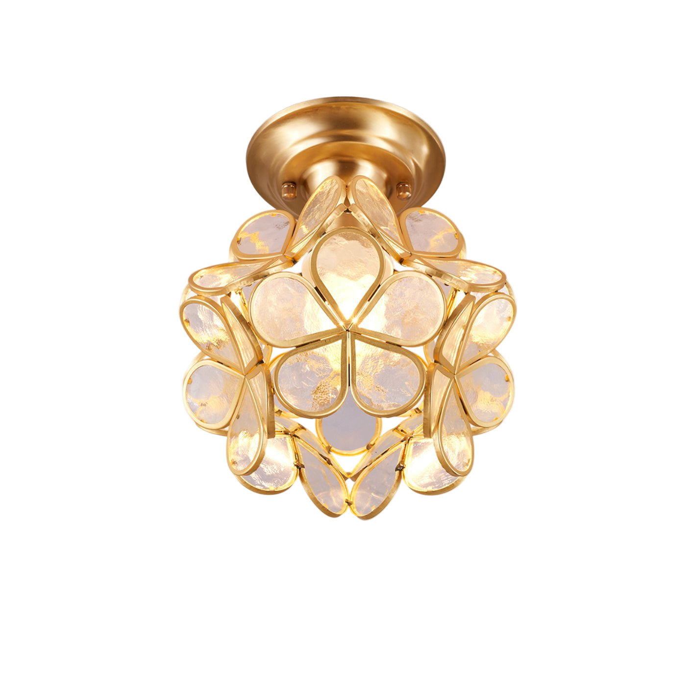 AuroraGlow | Elegant Stylish Gold Accent Ceiling Lamp 1