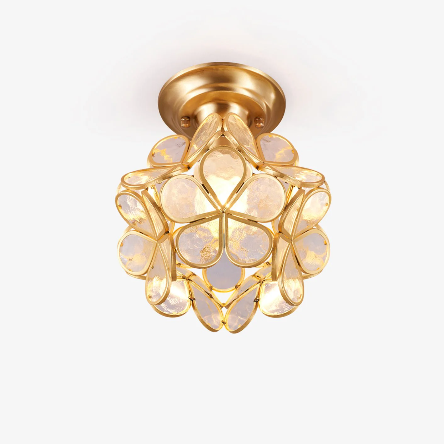 AuroraGlow | Elegant Stylish Gold Accent Ceiling Lamp 2