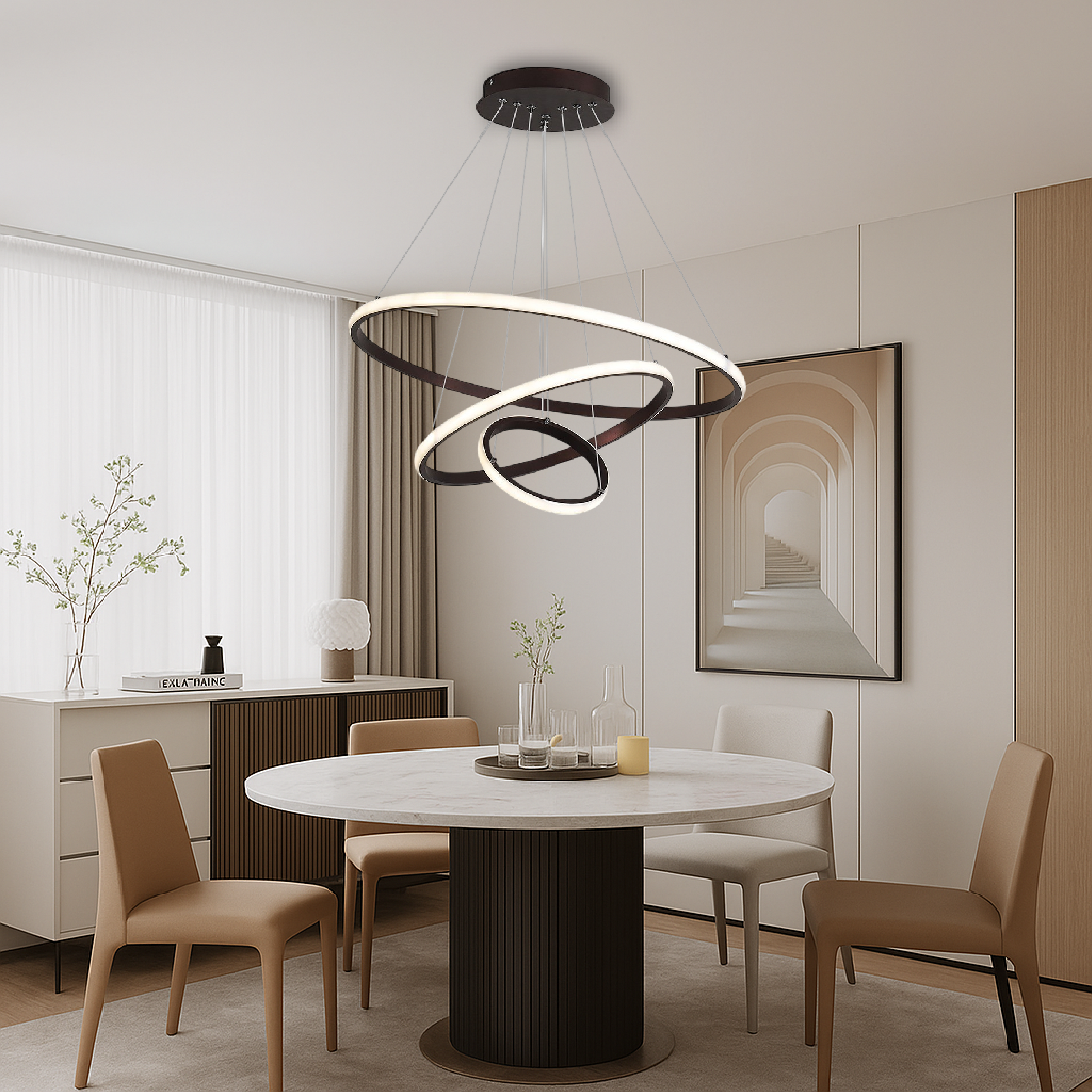 Aurovia | Luxurious 3 Tier Modern Chandelier 0