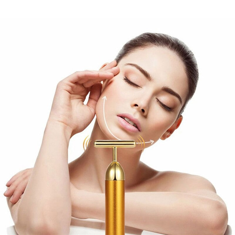 AurumGlow | Luxurious Gold Facial Roller Massage Tool for Radiant Skin 3