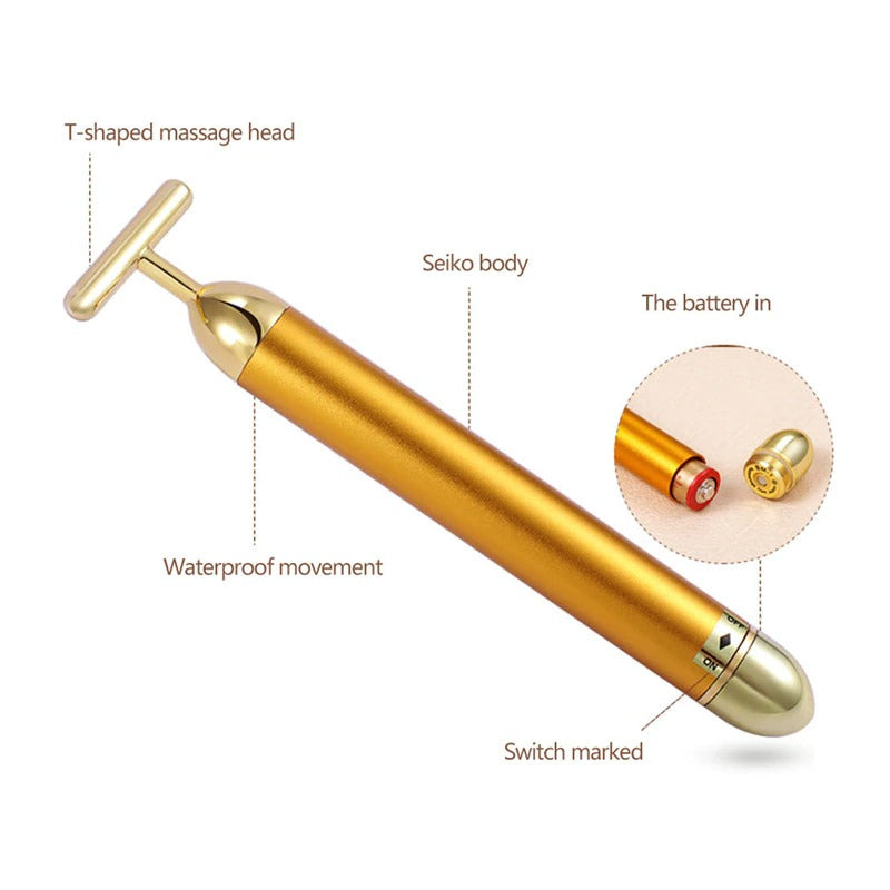 AurumGlow | Luxurious Gold Facial Roller Massage Tool for Radiant Skin 4