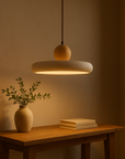 Aurvra | Modern Simplicity Travertine Wood Pendant Lamp 2