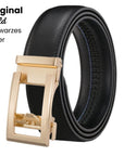 AutoBelt | Men’s Automatic Ratchet Belt with Gold Buckle and Gift Bag 0