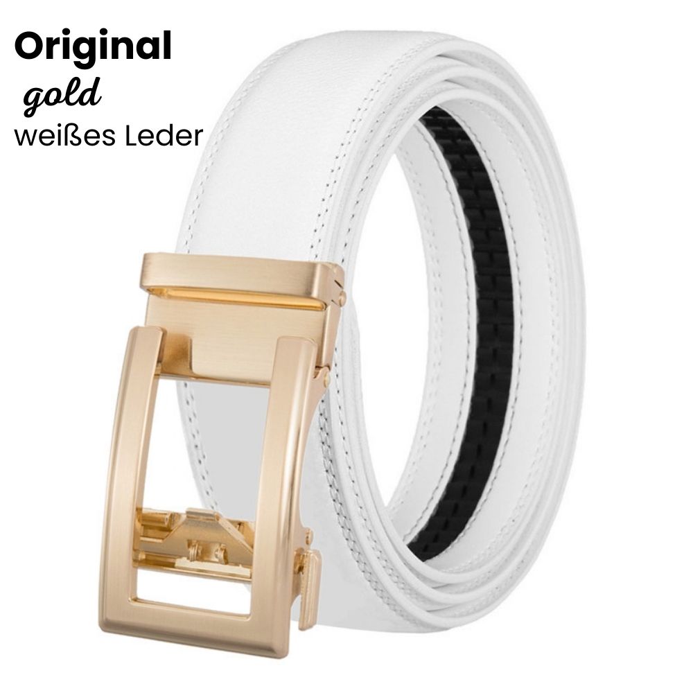 AutoBelt | Men’s Automatic Ratchet Belt with Gold Buckle and Gift Bag 10