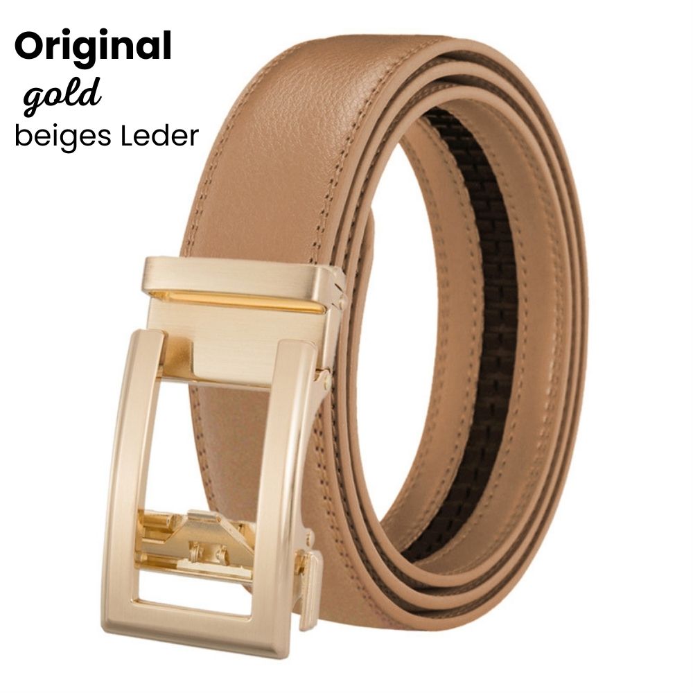 AutoBelt | Men’s Automatic Ratchet Belt with Gold Buckle and Gift Bag 14