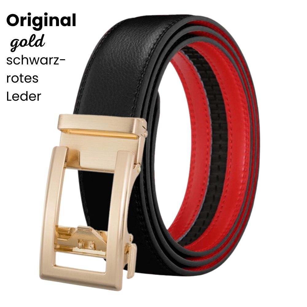 AutoBelt | Men’s Automatic Ratchet Belt with Gold Buckle and Gift Bag 17
