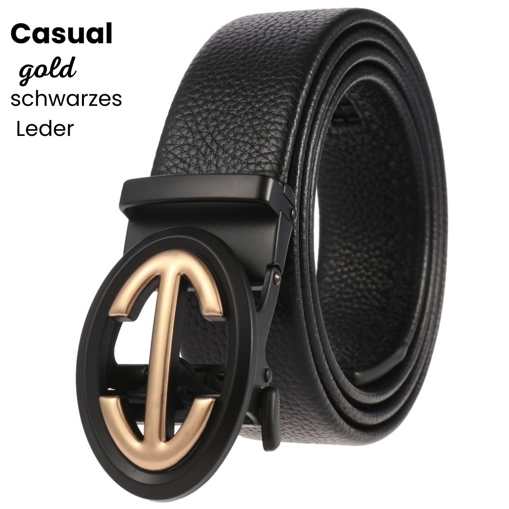 AutoBelt | Men’s Automatic Ratchet Belt with Gold Buckle and Gift Bag 22