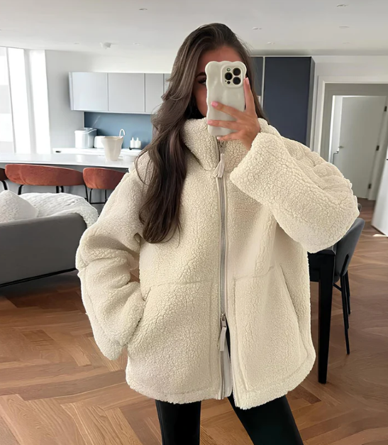 Ava | Comfortable Relaxed Fleece Jacket 1