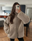 Ava | Comfortable Relaxed Fleece Jacket 6