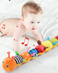 Baby Sensory Toy Musical Caterpillar Soft Plush Fabric for Infants 4