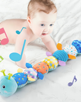 Baby Sensory Toy Musical Caterpillar Soft Plush Fabric for Infants 5