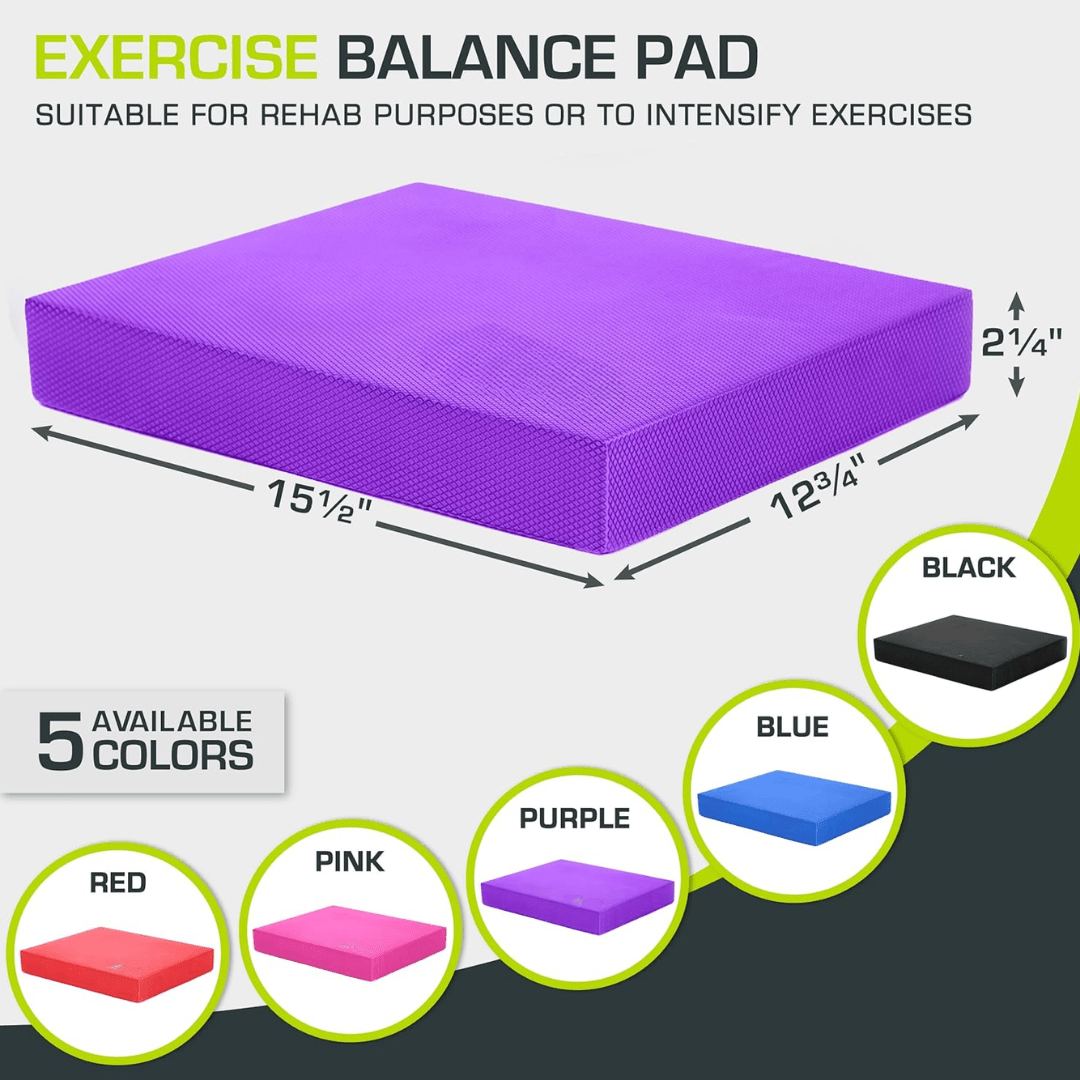 BalancePro | Non-Slip Foam Exercise Mat for Yoga & Stability Training 5