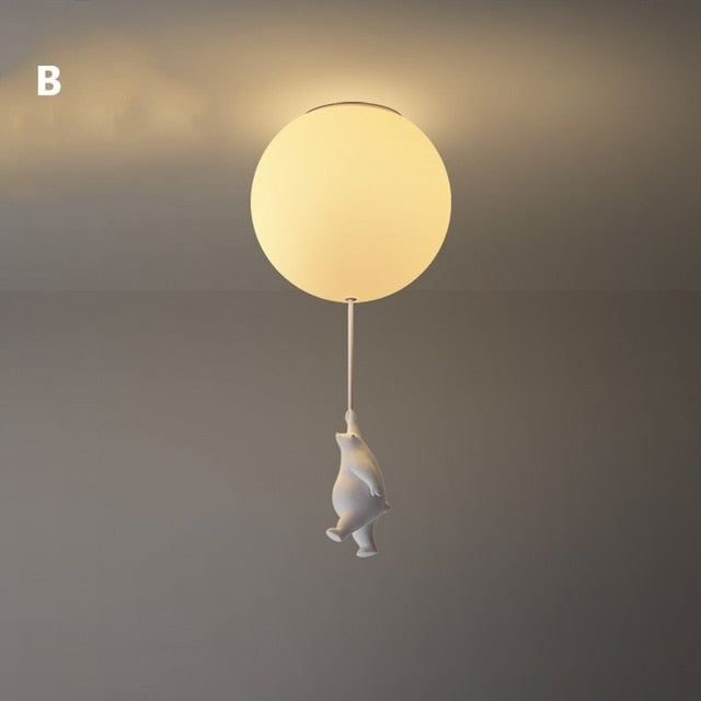 BalloonBear | Whimsical Playful LED Ceiling Light Fixture for Kids&#39; Rooms 11