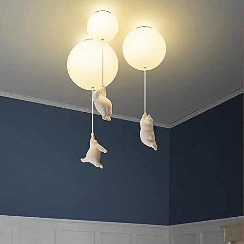 BalloonBear | Whimsical Playful LED Ceiling Light Fixture for Kids&#39; Rooms 6