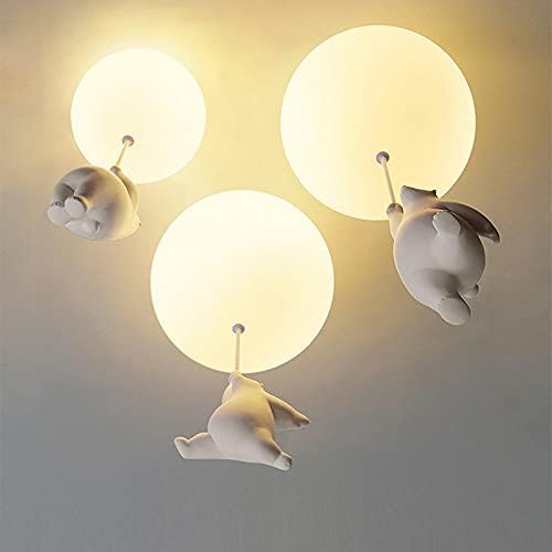 BalloonBear | Whimsical Playful LED Ceiling Light Fixture for Kids&#39; Rooms 8