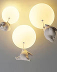 BalloonBear | Whimsical Playful LED Ceiling Light Fixture for Kids' Rooms 8