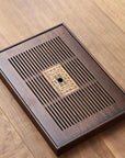 BambooCraft | Elegant Multi-Purpose Bamboo Tea Serving Tray with Drainage 7