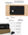 BambooGlow | Elegant Smart Wooden LED Alarm Clock for Bedroom 4